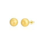 Load image into Gallery viewer, 18K Real Gold Ball Stud Earrings