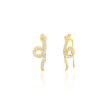 Load image into Gallery viewer, 18K Real Gold Snake Earrings