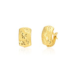 Load image into Gallery viewer, 18K Real Gold Clip Earrings