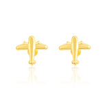 Load image into Gallery viewer, 18K Real Gold Aeroplan Earring Set