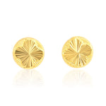 Load image into Gallery viewer, 18K Real Gold Round Flower Earring Set