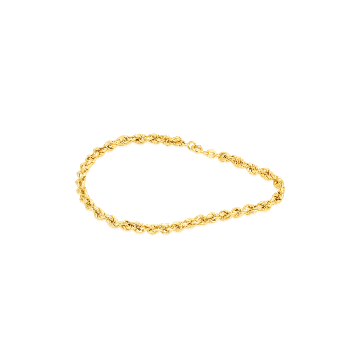 18K Real Gold Rope Anklet