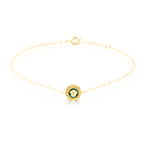 Load image into Gallery viewer, 18K Real Gold Green V.R.C Bracelet