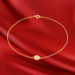 Load image into Gallery viewer, 18K Real Gold Stone Bracelet
