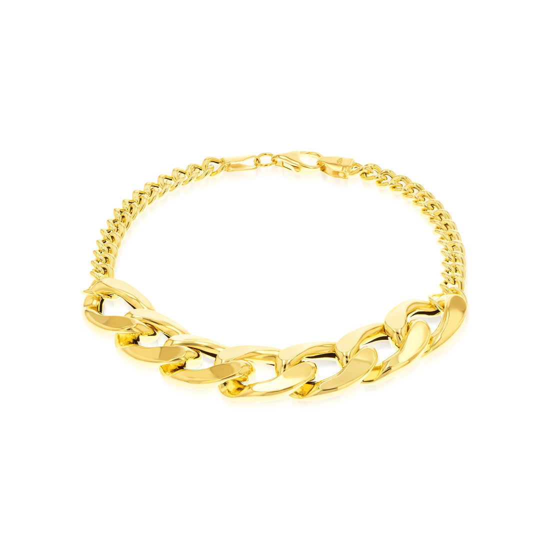 18K Real Gold Elegant Linked Jewelry Set