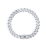 Load image into Gallery viewer, 18K Real White Gold Elegant Thick Linked Bracelet