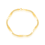 Load image into Gallery viewer, 18K Real Gold Flat Belt Design Bracelet