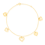 Load image into Gallery viewer, 18K Real Gold Heart Bracelet