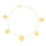 Load image into Gallery viewer, 18K Real Gold Flower Bracelet