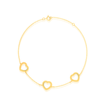 Load image into Gallery viewer, 18K Real Gold Heart Bracelet