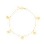 Load image into Gallery viewer, 18K Real Gold Star Bracelet