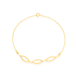 Load image into Gallery viewer, 18K Real Gold Oval Linked Bracelet