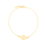 Load image into Gallery viewer, 18K Real Gold Flower Bracelet
