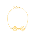 Load image into Gallery viewer, 18K Real Gold Seed Flower Bracelet