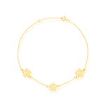 Load image into Gallery viewer, 18K Real Gold Flower Bracelet