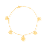 Load image into Gallery viewer, 18K Real Gold Butterfly Flower Bracelet