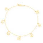 Load image into Gallery viewer, 18K Real Gold Heart Beat Anklet