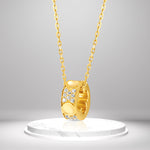 Load image into Gallery viewer, 18K Real Gold Movable Ring Necklace