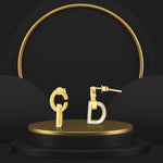 Load image into Gallery viewer, 18K Real Gold C.D Earring Set