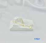 Load image into Gallery viewer, 18K Real Gold Linked Seed Round Pendant Necklace