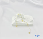 Load image into Gallery viewer, 18K Real Gold Double Layer Thin Seed Bracelet