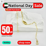 Load image into Gallery viewer, 18K Real Gold Linked Bracelet