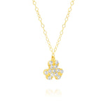 Load image into Gallery viewer, 18K Real Gold Flower Stone Necklace
