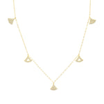 Load image into Gallery viewer, 18K Real Gold Hanging Stone Necklace