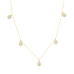 Load image into Gallery viewer, 18K Real Gold Hanging Stone Necklace