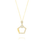 Load image into Gallery viewer, 18K Real Gold Stone Necklace