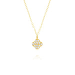 Load image into Gallery viewer, 18K Real Gold Flower Stone Necklace
