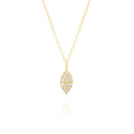 Load image into Gallery viewer, 18K Real Gold Leaf Stone Necklace