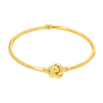 Load image into Gallery viewer, 18K Real Gold Twisted Knot Bangle