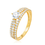 Load image into Gallery viewer, 18K Real Gold Elegant Stone Ring