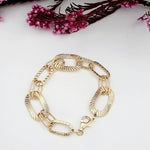 Load image into Gallery viewer, 18K Real Gold Elegant Square Linked Bracelet
