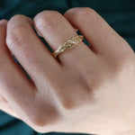 Load image into Gallery viewer, 18K Real Gold Twisted Ring
