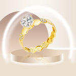 Load image into Gallery viewer, 18K Real Gold Stone Ring
