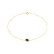 18K Real Gold Fine Stone Bracelet