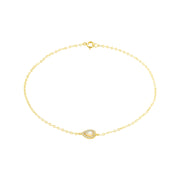 18K Real Gold Fine Stone Bracelet