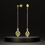 Load image into Gallery viewer, 18K Real Gold Hanging Drop Earring Set

