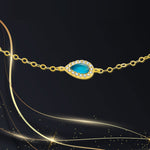 Load image into Gallery viewer, 18K Real Gold Fine Stone Bracelet

