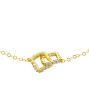 18K Real Gold Stone Bracelet