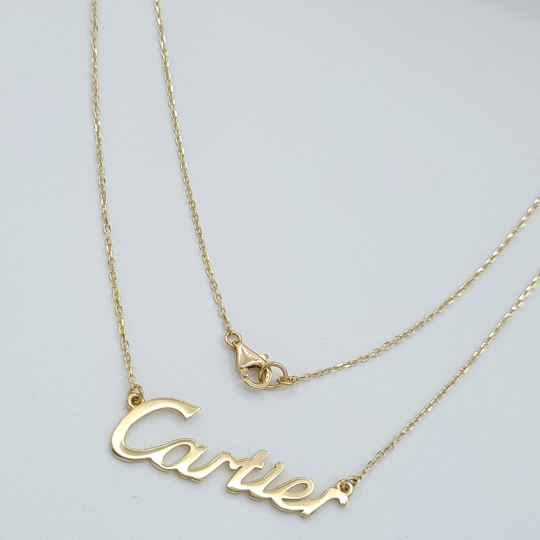 18K Real Gold C.R Necklace