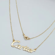18K Real Gold C.R Necklace