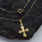 Load image into Gallery viewer, 18K Real Gold Cross Necklace
