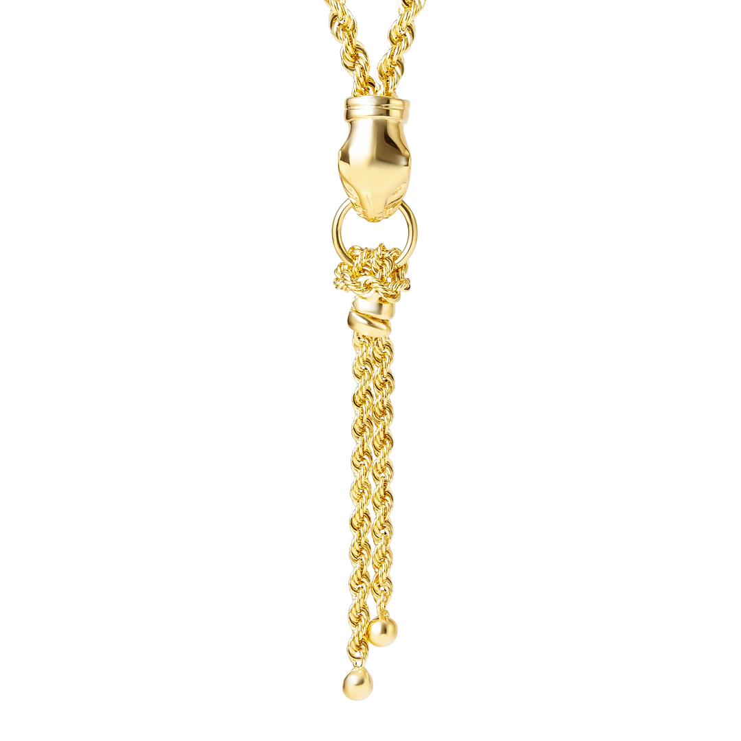 18K Real Gold Fixed Hanging Necklace