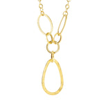 Load image into Gallery viewer, 18K Real Gold Oval Linked Necklace
