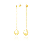 Load image into Gallery viewer, 18K Real Gold Hanging Round Earring Set

