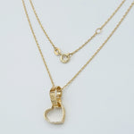 Load image into Gallery viewer, 18K Real Gold Double Heart Necklace
