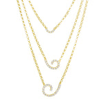 Load image into Gallery viewer, 18K Real Gold 3 Layer Stone Necklace

